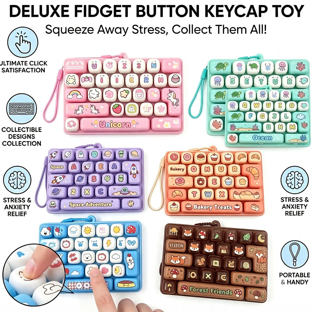Office Productivity Tech - Chaveiro de Teclado Mecânico com 26