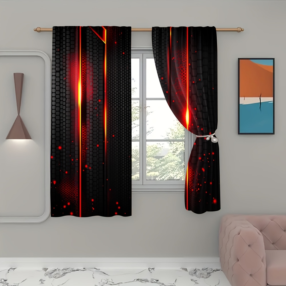 2 Peças Cortinas de Lava com E - Office Tech For Home avaliação e preço