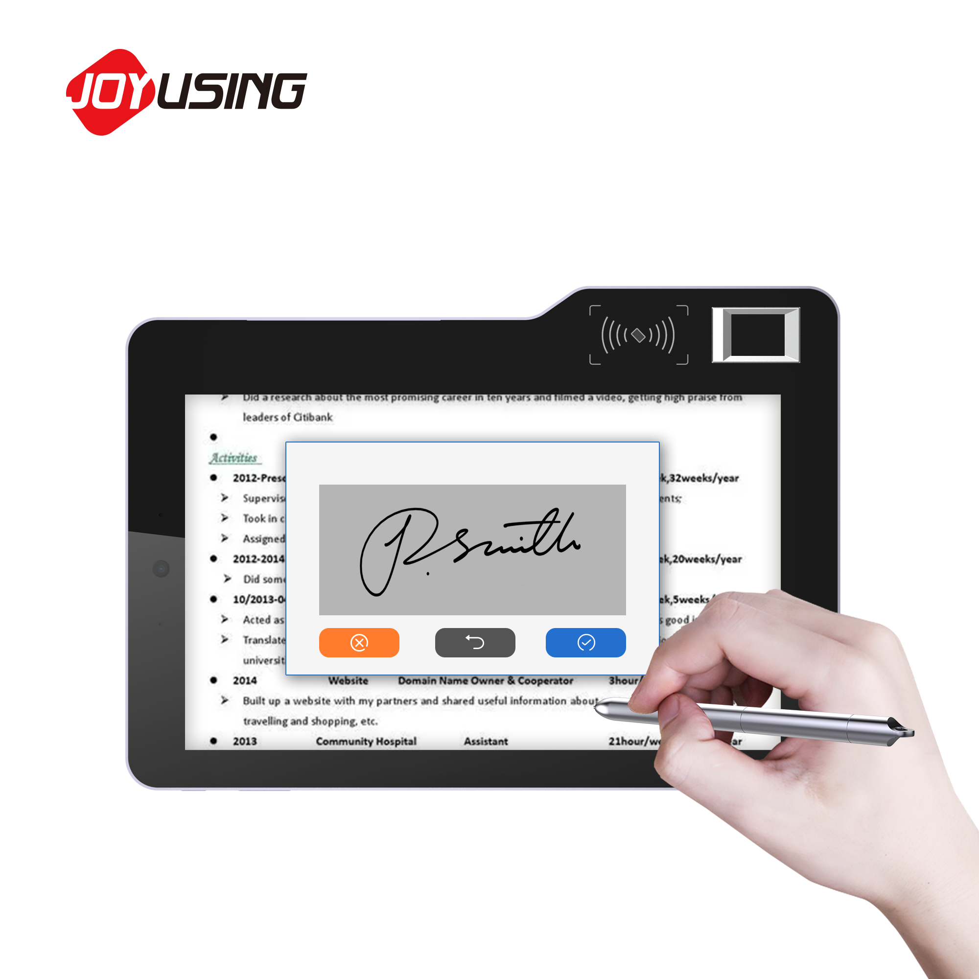 Tablet Android Biométrico Móve - Digital Signature Pad avaliação e preço