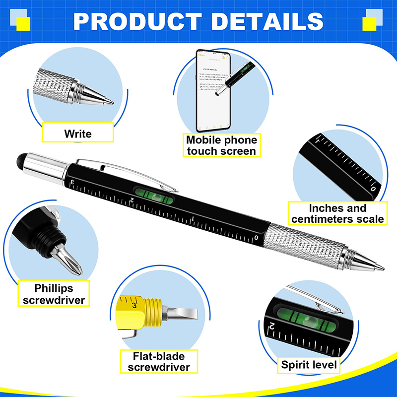 8 pçs 6 em 1 caneta multiferra - Office Productivity Tech avaliação e preço