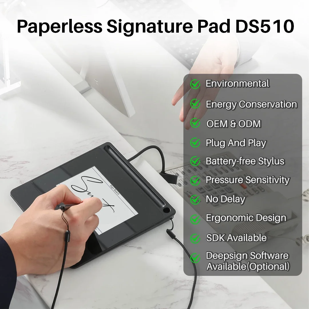 DS510 Caneta digital eletrônic - Digital Signature Pad avaliação e preço