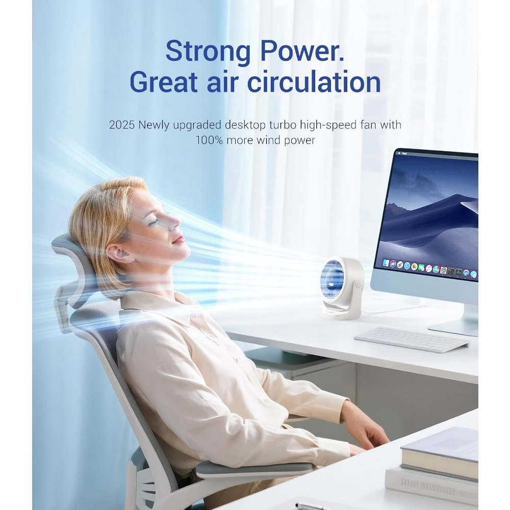 Ventilador de Mesa USB Turbo,  - Office Productivity Tech avaliação e preço