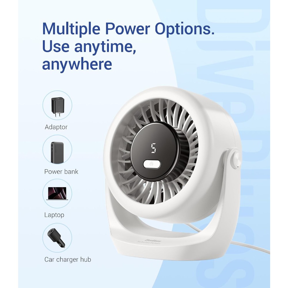 Ventilador de Mesa USB Turbo,  - Office Productivity Tech avaliação e preço
